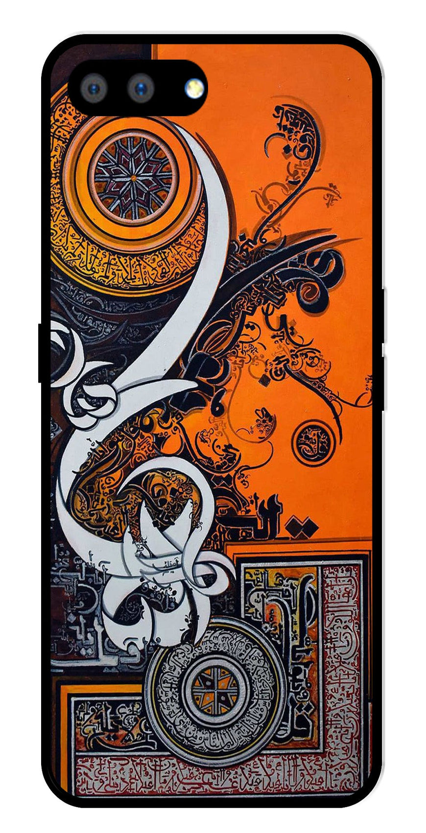 Qalander Art Metal Mobile Case for Realme C1   (Design No -16)