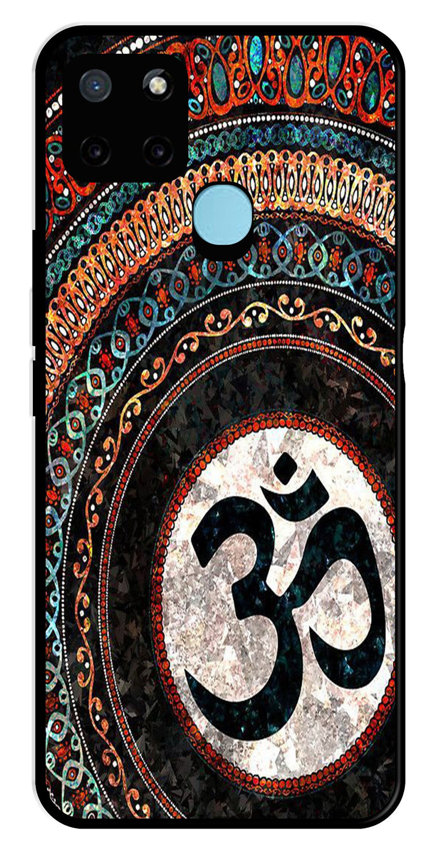 Oum Design Metal Mobile Case for Realme C21Y   (Design No -15)