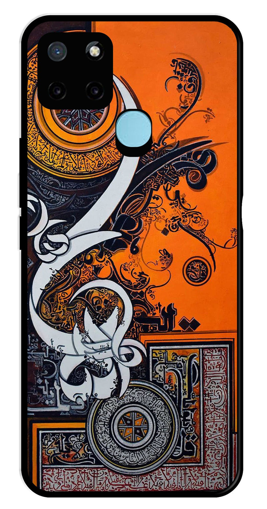 Qalander Art Metal Mobile Case for Realme C21Y   (Design No -16)