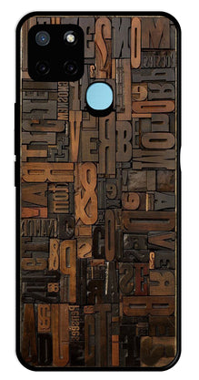 Alphabets Metal Mobile Case for Realme C21Y