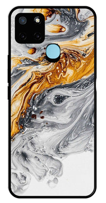 Marble Pattern Metal Mobile Case for Realme C21Y