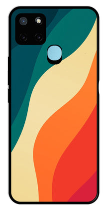 Muted Rainbow Metal Mobile Case for Realme C21Y