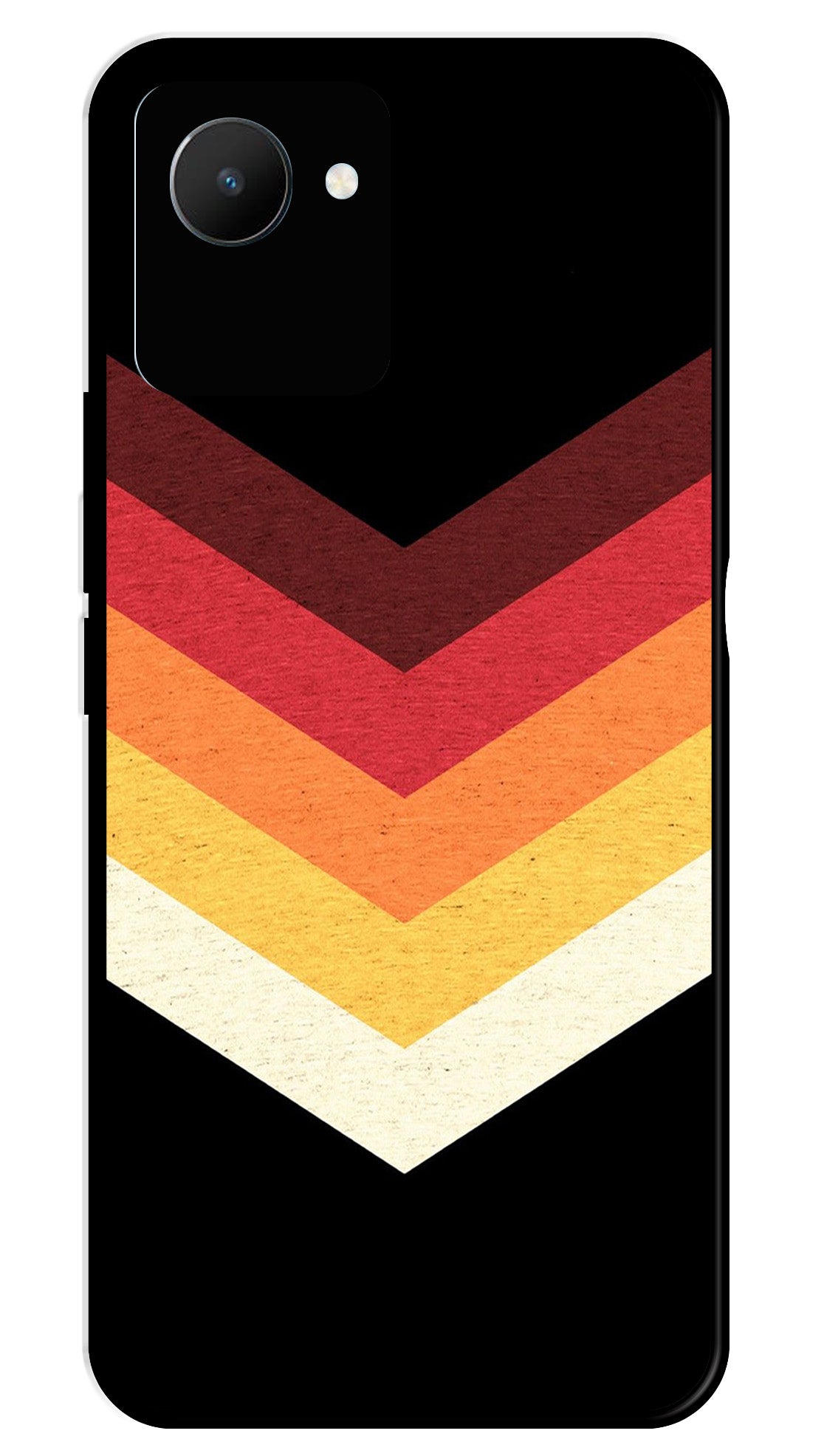 MultiColor Arrow Metal Mobile Case for Realme C30   (Design No -04)