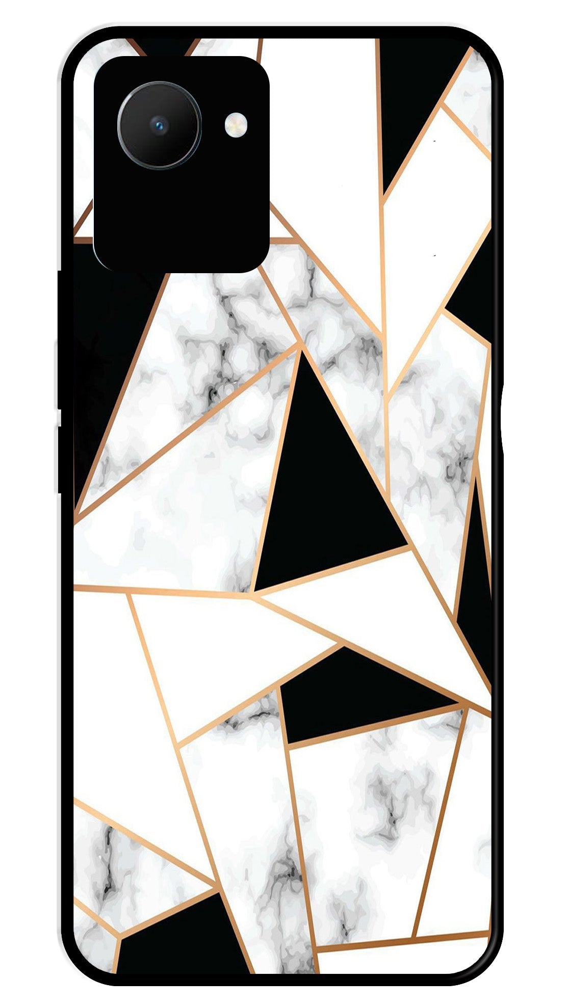 Marble Design2 Metal Mobile Case for Realme C30   (Design No -08)