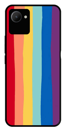 Rainbow MultiColor Metal Mobile Case for Realme C30s