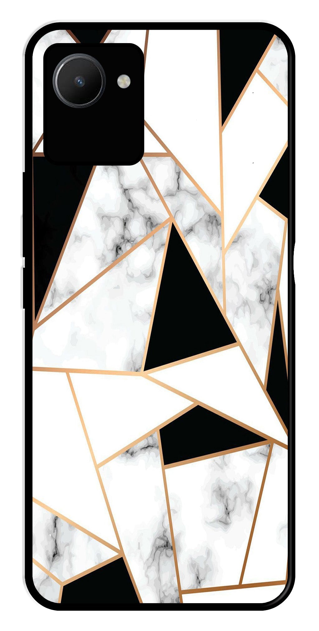 Marble Design2 Metal Mobile Case for Realme C30s   (Design No -08)