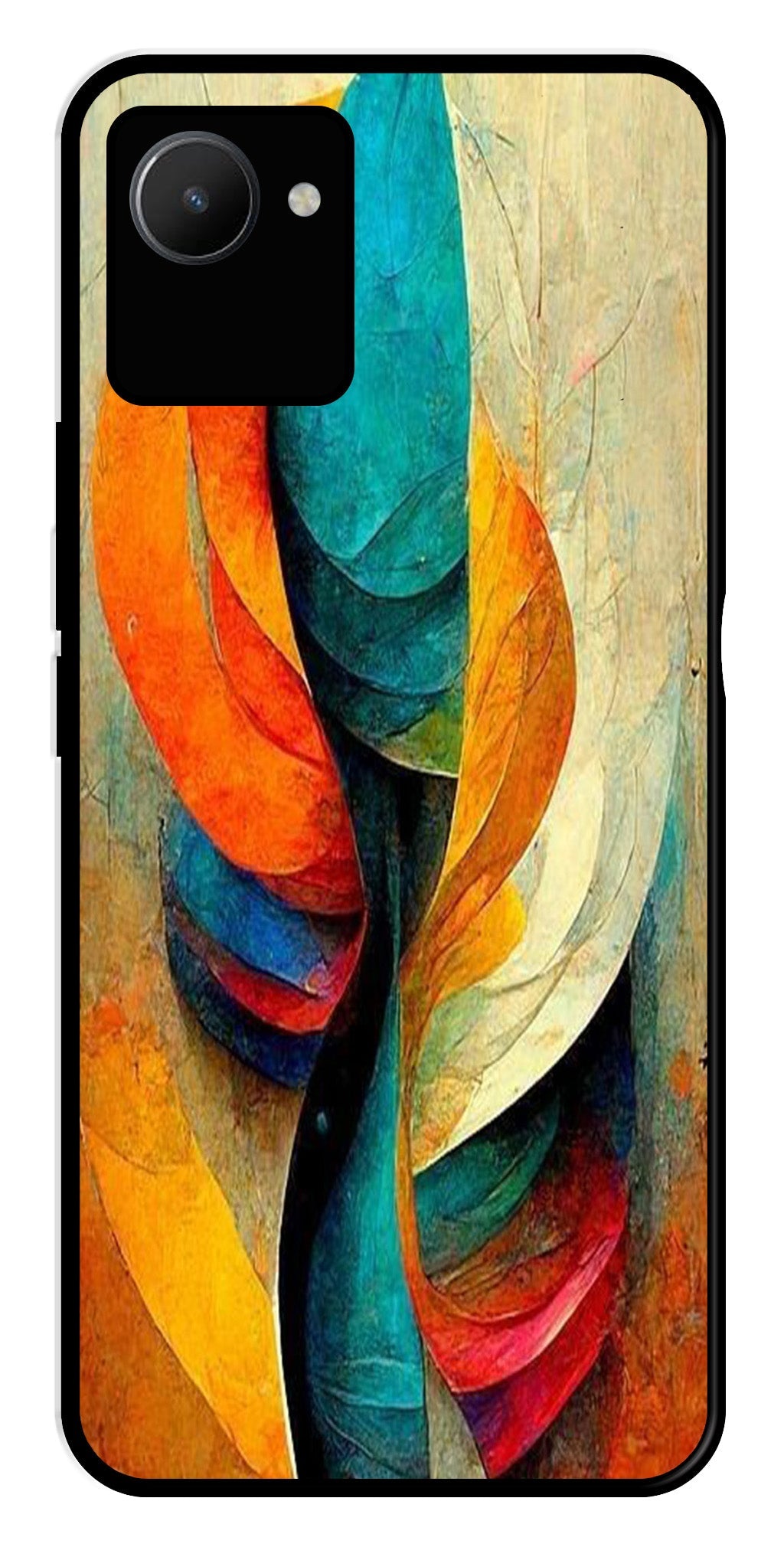 Modern Art Metal Mobile Case for Realme C30s   (Design No -11)