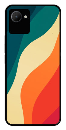 Muted Rainbow Metal Mobile Case for Realme C30s