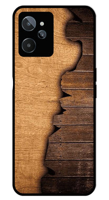 Wooden Design Metal Mobile Case for Realme C31