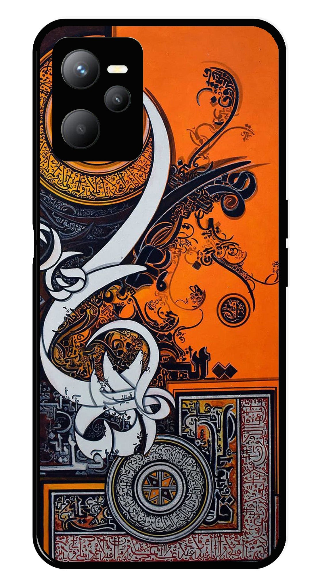 Qalander Art Metal Mobile Case for Realme C35   (Design No -16)