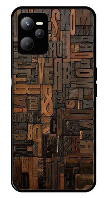 Alphabets Metal Mobile Case for Realme C35