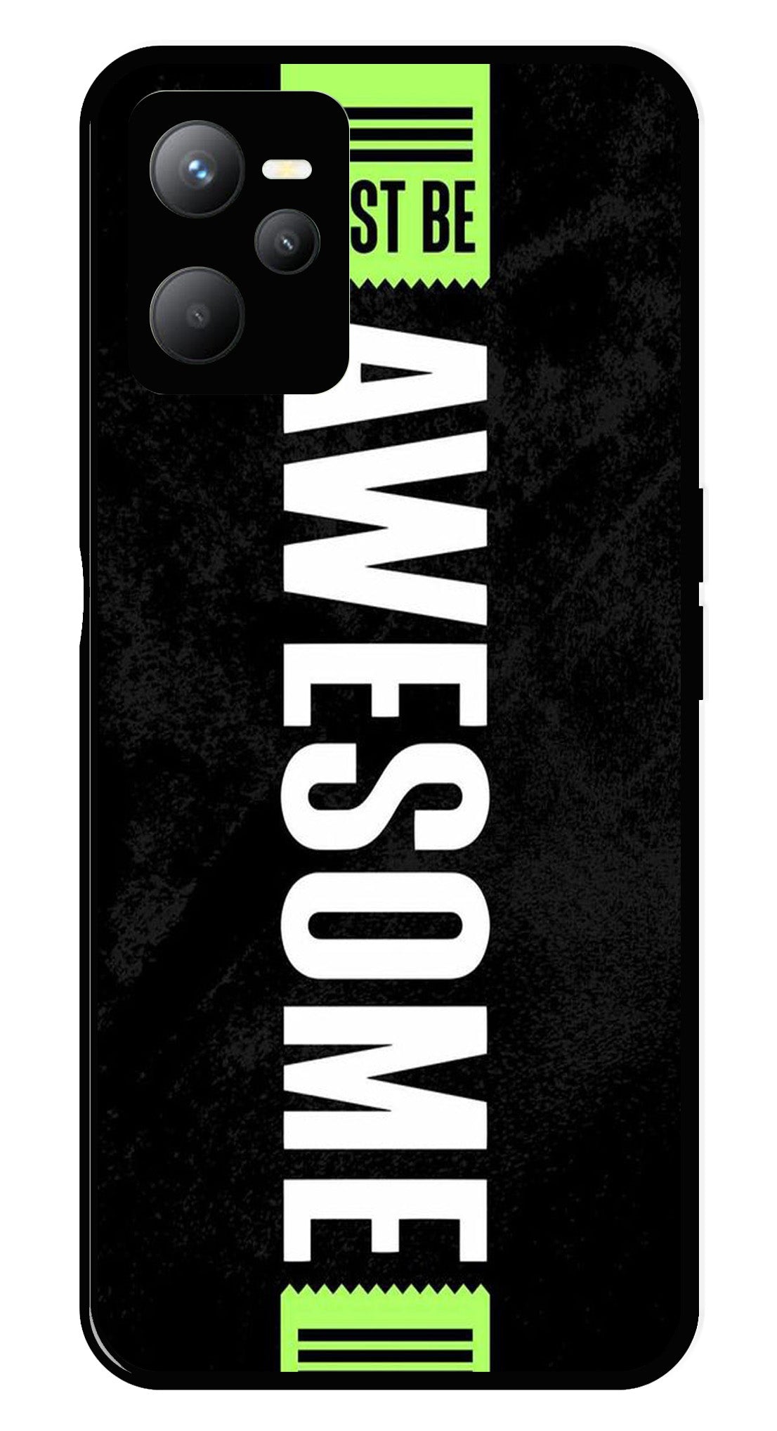 Awesome Metal Mobile Case for Realme C35   (Design No -33)