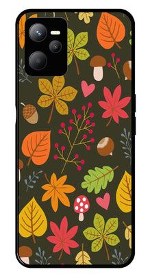 Leaves Design Metal Mobile Case for Realme C35