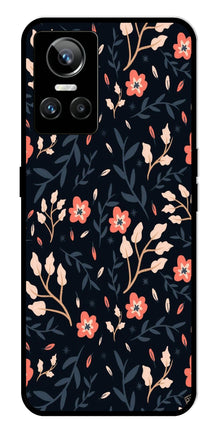 Floral Pattern Metal Mobile Case for Realme GT Neo 3