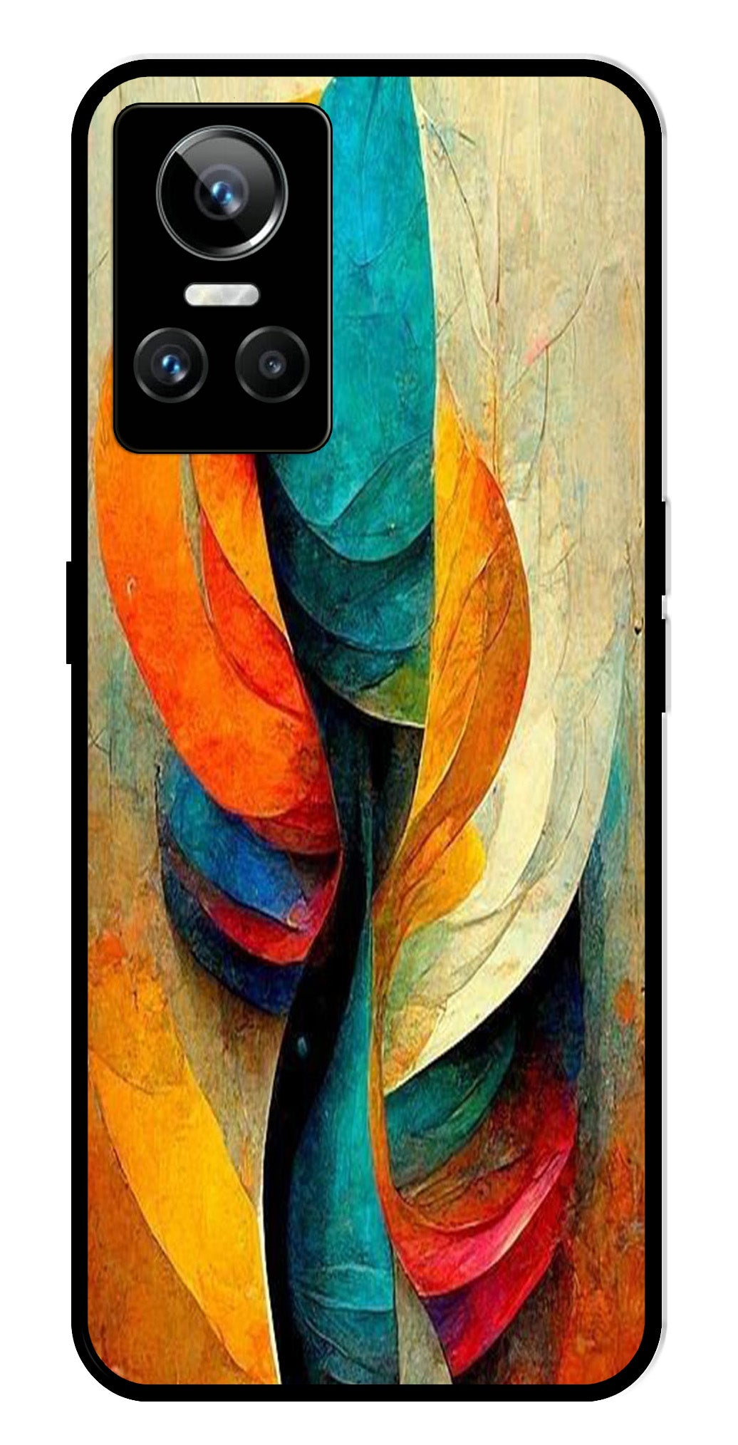 Modern Art Metal Mobile Case for Realme GT Neo 3   (Design No -11)