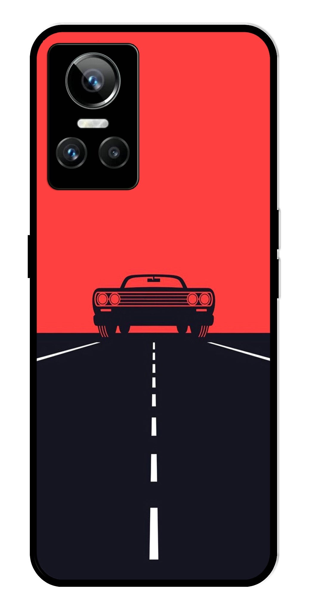 Car Lover Metal Mobile Case for Realme GT Neo 3   (Design No -21)