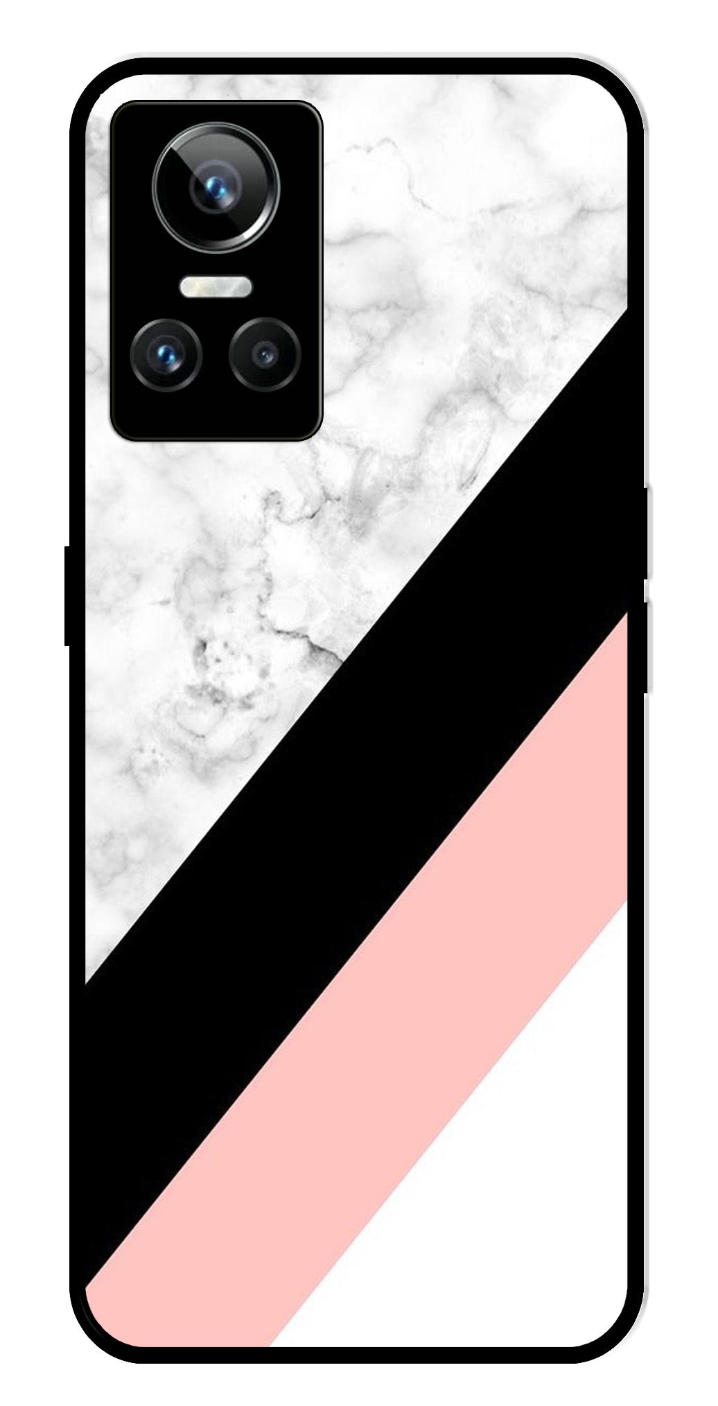 Marble Design Metal Mobile Case for Realme GT Neo 3   (Design No -24)