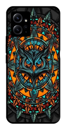 Owl Pattern Metal Mobile Case for Redmi Note 12 4G