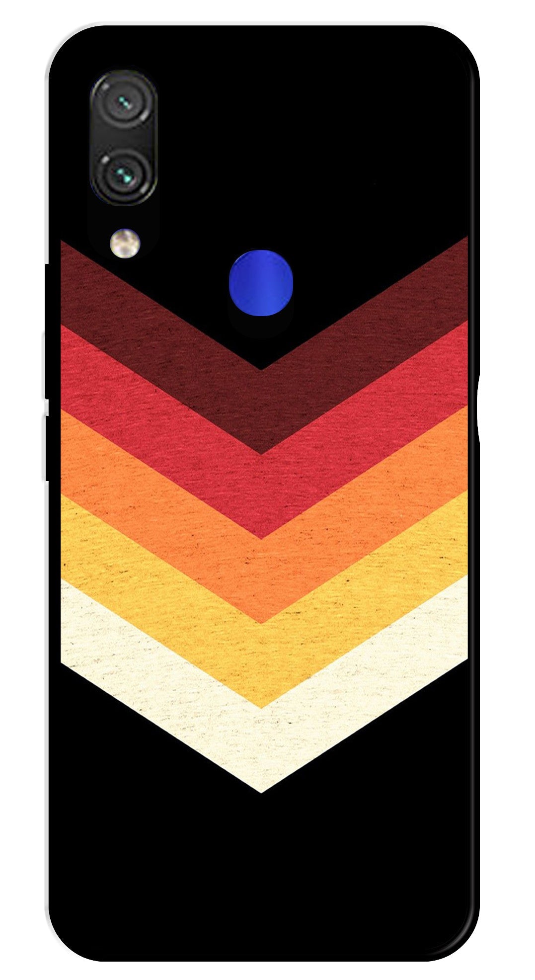 MultiColor Arrow Metal Mobile Case for Redmi Note 7   (Design No -04)