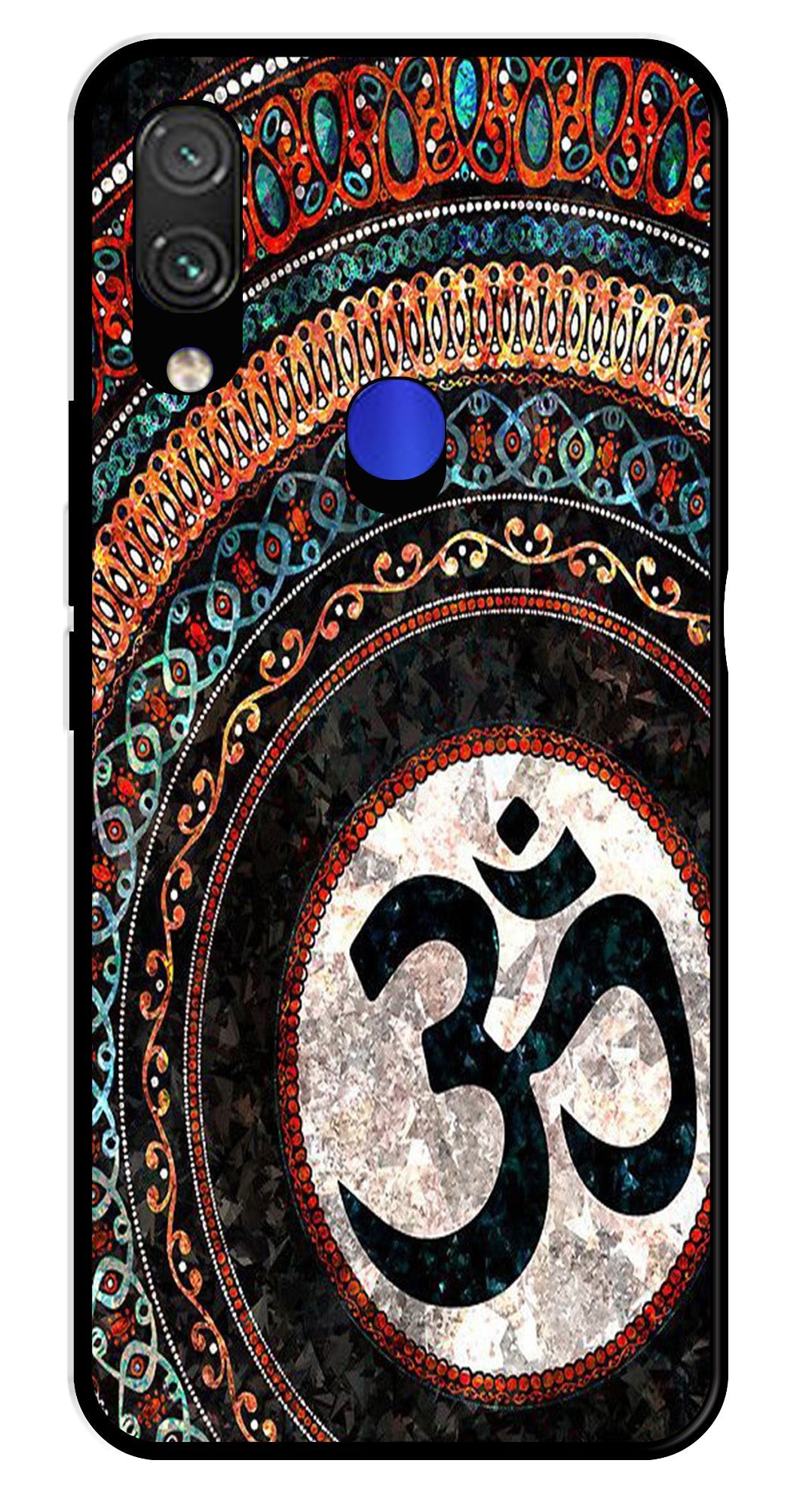 Oum Design Metal Mobile Case for Redmi Note 7   (Design No -15)