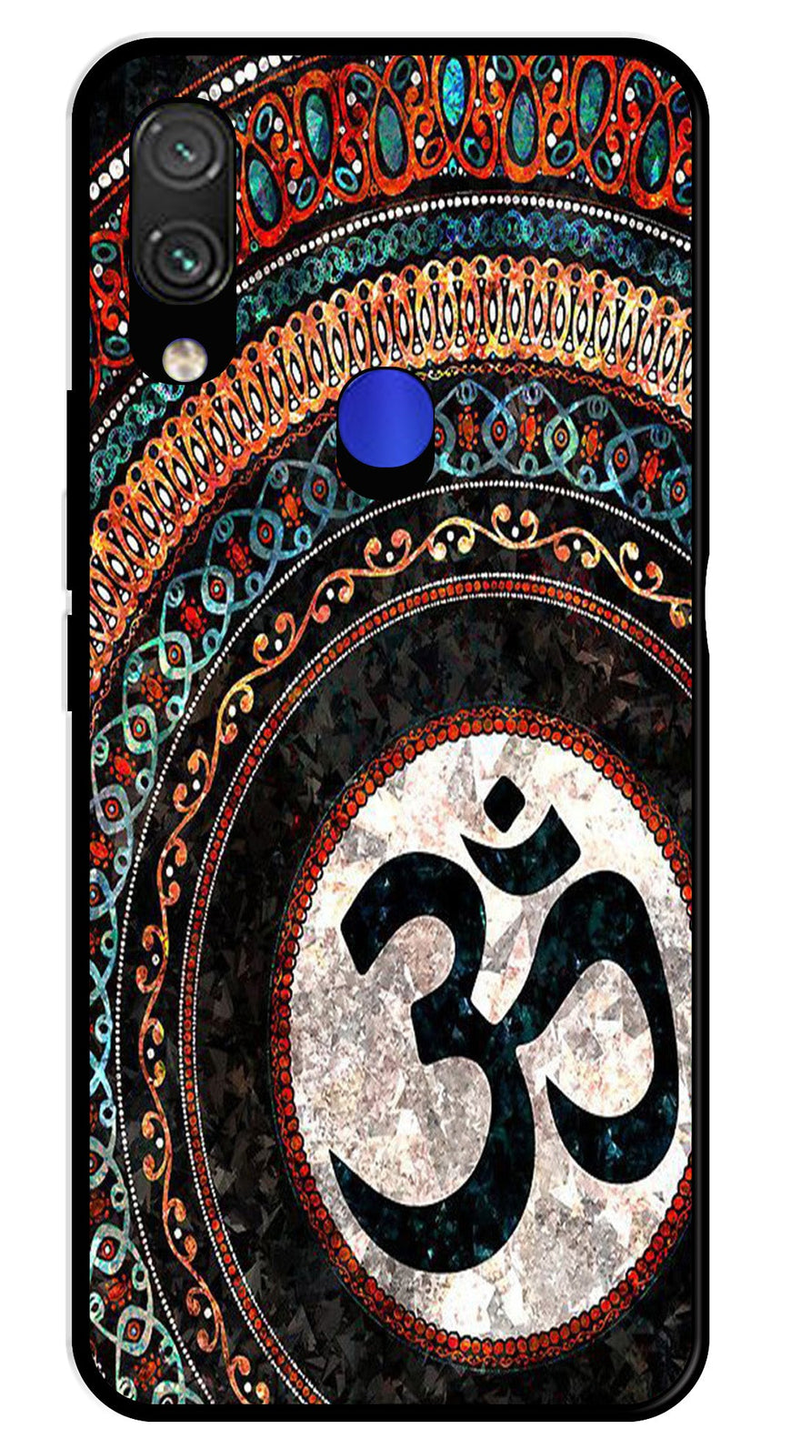 Oum Design Metal Mobile Case for Redmi Note 7   (Design No -15)