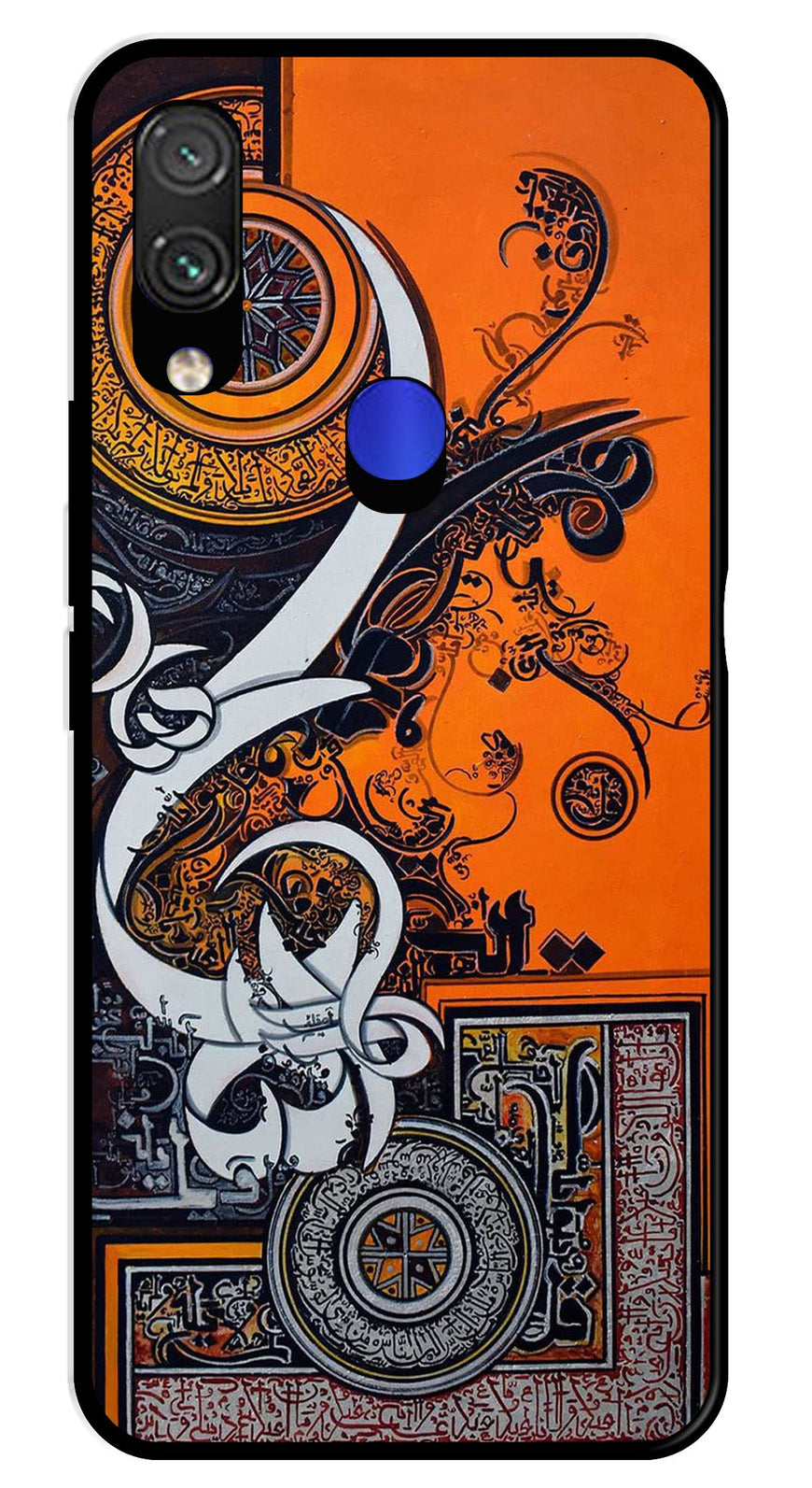 Qalander Art Metal Mobile Case for Redmi Note 7   (Design No -16)