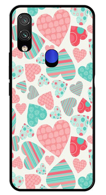 Hearts Pattern Metal Mobile Case for Redmi Note 7