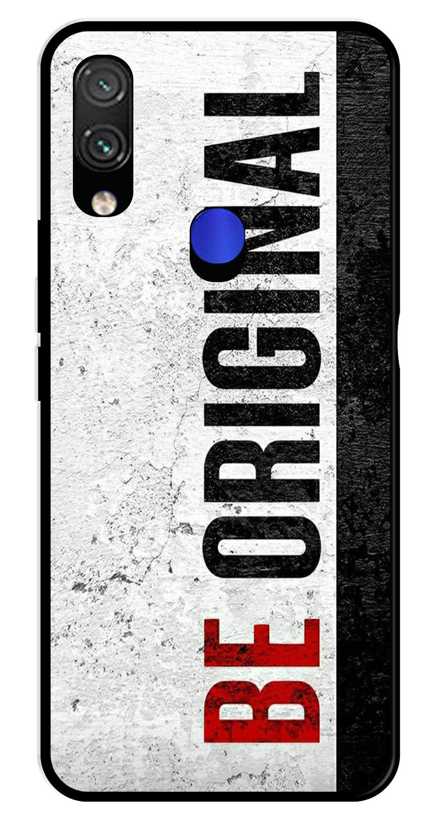 Be Original Metal Mobile Case for Redmi Note 7   (Design No -38)