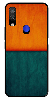 Orange Green Pattern Metal Mobile Case for Redmi Note 7