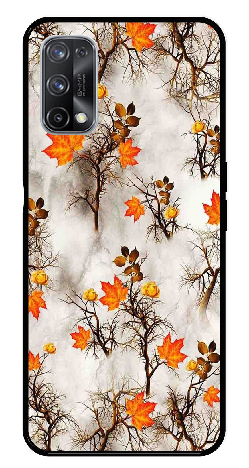 Autumn leaves Metal Mobile Case for Realme X7 Pro   (Design No -55)