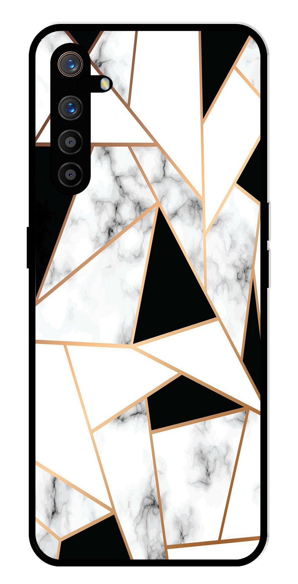 Marble Design2 Metal Mobile Case for Realme XT   (Design No -08)