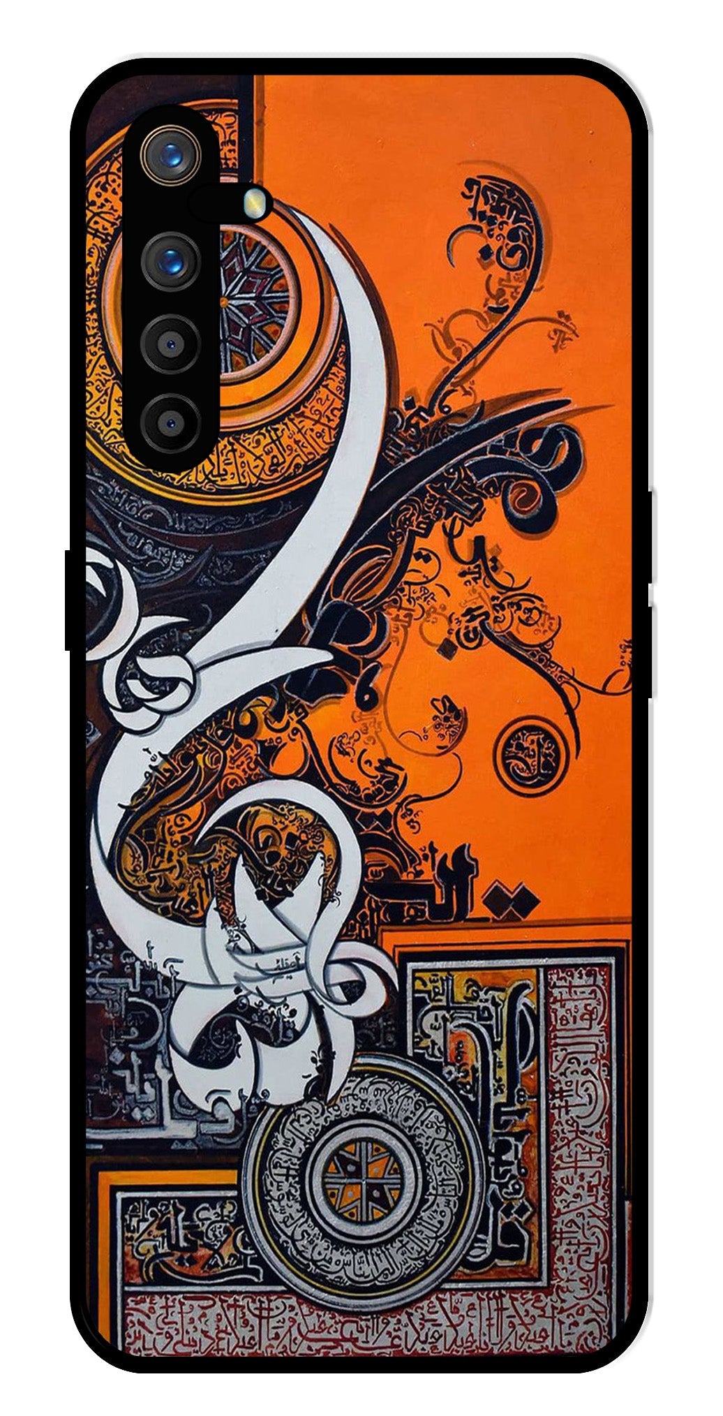 Qalander Art Metal Mobile Case for Realme XT   (Design No -16)