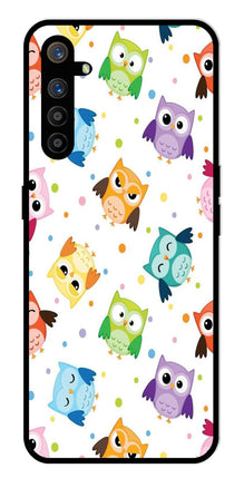 Owls Pattern Metal Mobile Case for Realme XT