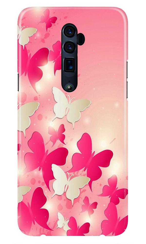 White Pick Butterflies Case for Oppo A9 2020