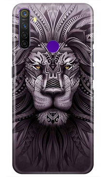 Lion Mobile Back Case for Realme 5s  (Design - 315)