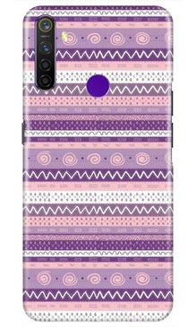 Zigzag line pattern3 Mobile Back Case for Realme 5s (Design - 11)