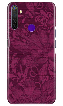 Purple Backround Mobile Back Case for Realme 5s (Design - 22)