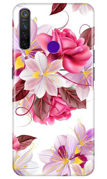 Beautiful flowers Mobile Back Case for Realme 5s (Design - 23)