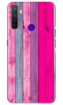 Wooden look Mobile Back Case for Realme 5s (Design - 24)