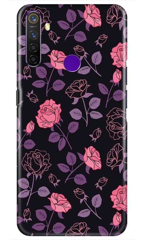 Rose Black Background Case for Realme 5s