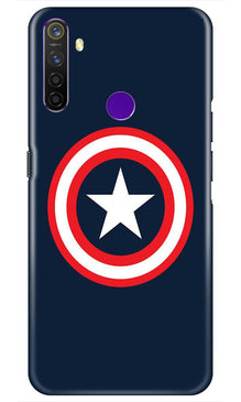 Captain America Mobile Back Case for Realme 5s (Design - 42)