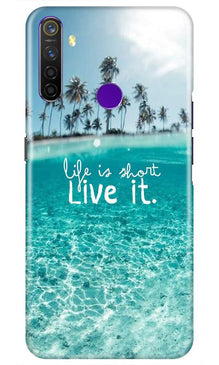 Life is short live it Mobile Back Case for Realme 5s (Design - 45)