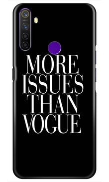 More Issues than Vague Mobile Back Case for Realme 5s (Design - 74)