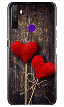 Red Hearts Mobile Back Case for Realme 5s (Design - 80)