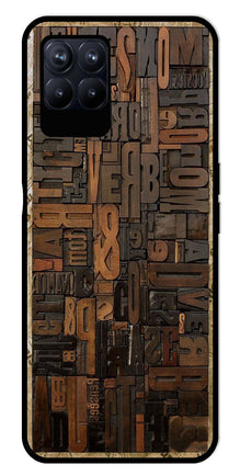 Alphabets Metal Mobile Case for Realme 8i