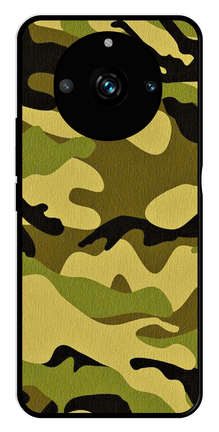 Army Pattern Metal Mobile Case for Realme 11 pro 5G   (Design No -35)