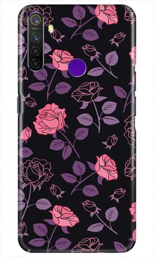Rose Pattern Mobile Back Case for Realme 5i (Design - 2)