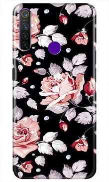 Pink rose Mobile Back Case for Realme 5i (Design - 12)