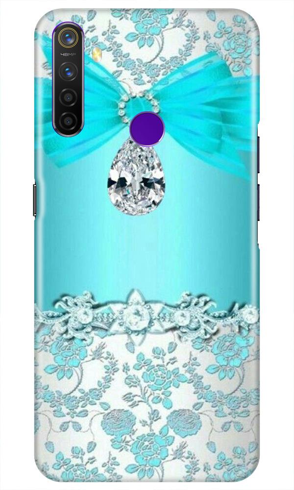 Shinny Blue Background Case for Realme 5i