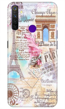 Paris Eiftel Tower Mobile Back Case for Realme 5i (Design - 54)